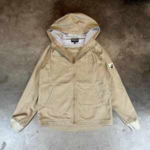 Tan Betabrand zip up jacket with hood